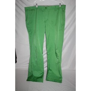 LESMART GOLF Men's 42 X 32 Green Performance Flat Front‎ Golf Pants